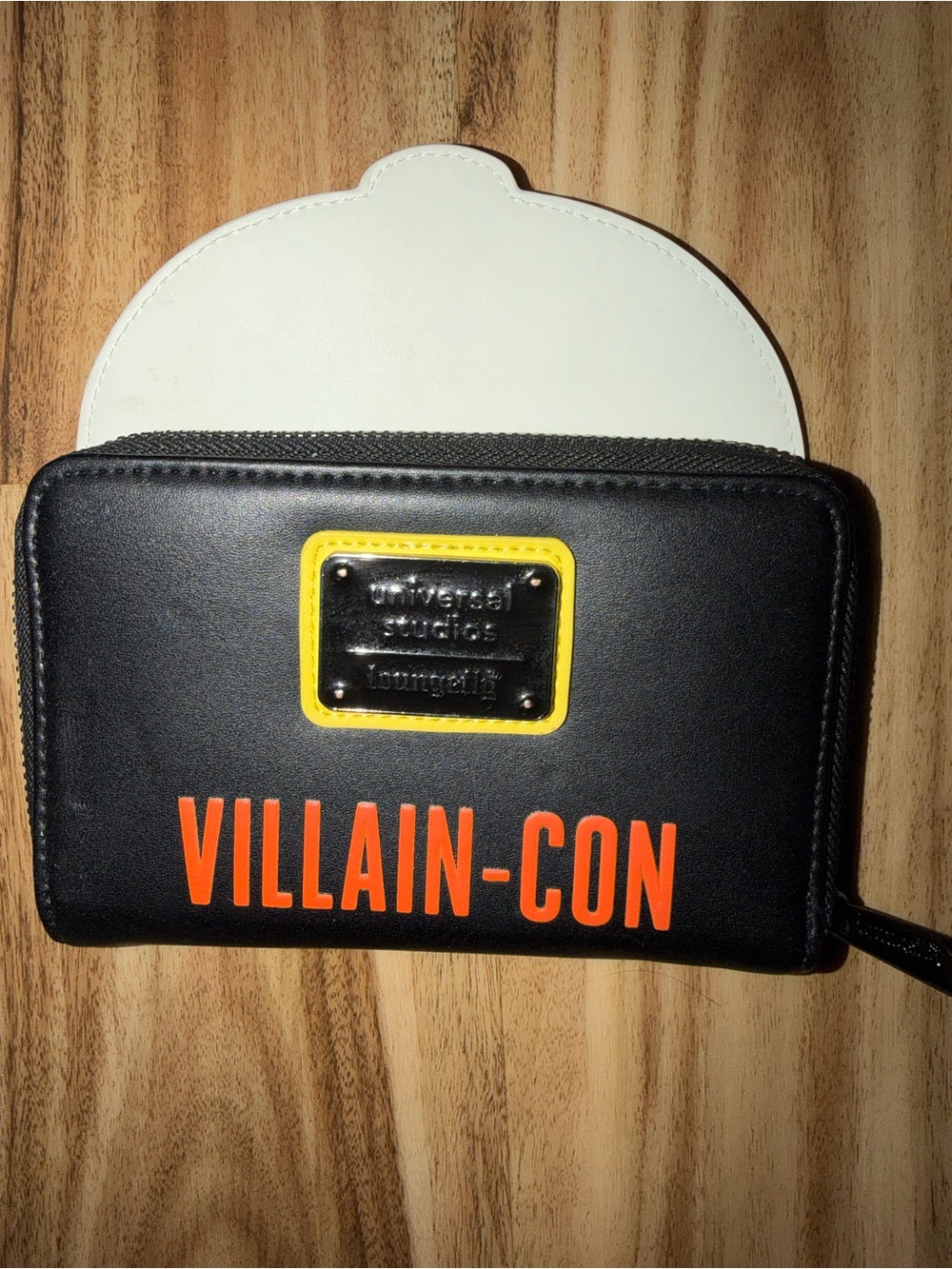 Universal Studios Minion Villain-Con Black Wallet with Orange Logo Loungefly